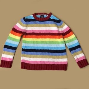 GAP GIRLS RAINBOW SWEATER AGE 5-6 YRS